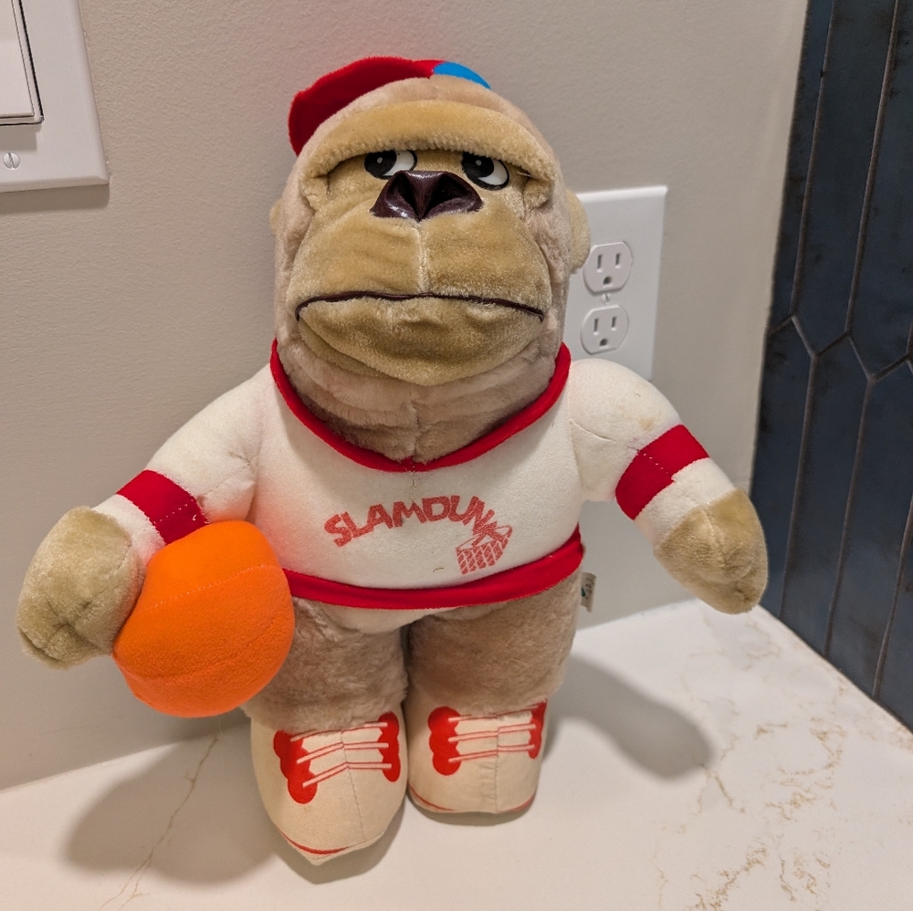 Slamdunk Plush Toy with Basketball Bulldog Acme Stuffed Animal